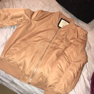 Tan bomber jacket